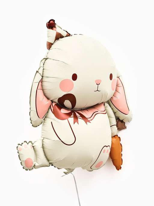 Цена за 2 шт. Воздушный шар фольгированный 35" Кролик, матовый