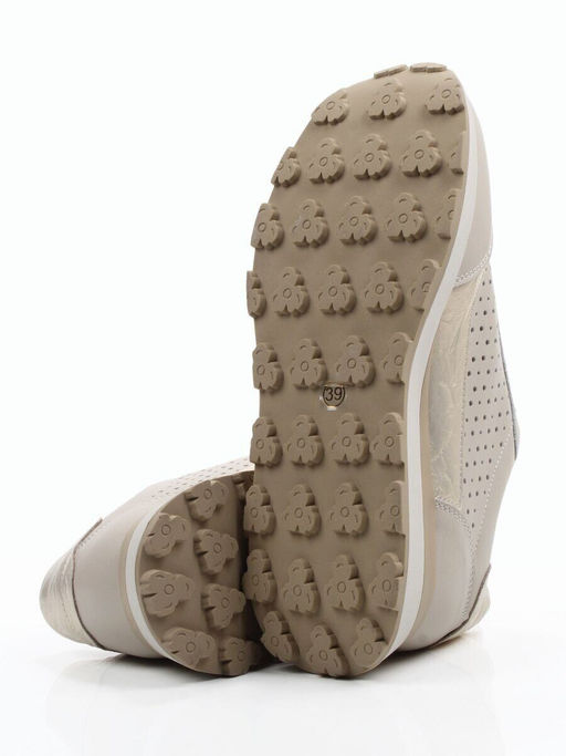 03-A1017-5A BEIGE Кроссовки женские (натуральная кожа)