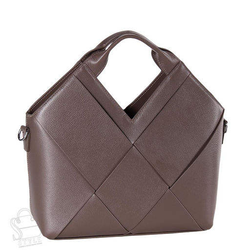 Сумка женская кожаная 6606VG gray Vitelli Grassi в Новосибирске