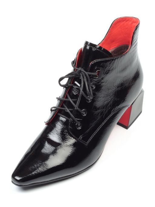 01-CP78-1 BLACK Ботильоны женские (натуральная кожа, байка) - Фабричный китай фото 7