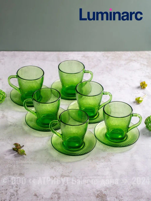 Чайный набор Luminarc Луиз Шартрез 12 предметов арт.O0495 /LUMINARC/  фото 8