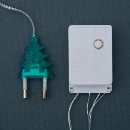 Гирлянда Нить 4 м с насадками Шарик сетка, IP20, прозрачная нить, 20 LED, свечение мульти, 8 режимов, 220 В - Luazon lighting фото 5