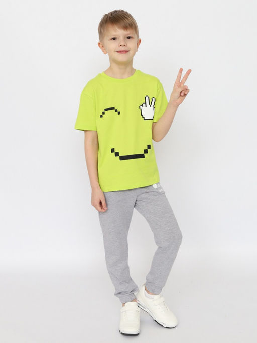 CSKB 63824-36-412 Футболка для мальчика,лайм