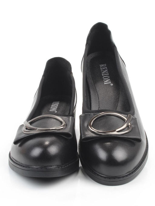 06-DYL74-D1 BLACK Туфли женские (натуральная кожа)