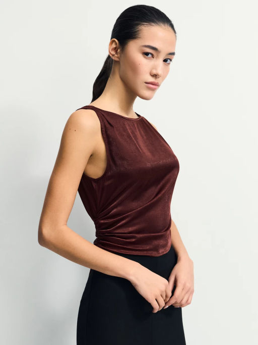 Блуза из вискозы с завязками / Zarina