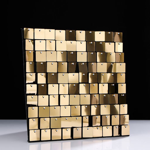 Панель с пайетками для фотозоны 30*30см золотая - Simaland фото 2