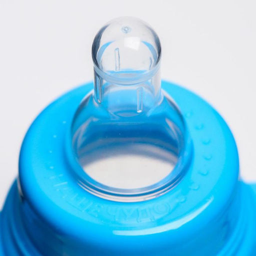 Бутылочка для кормления M&B «Молочное счастье», классическое горло, с ручками, от 0 мес., 250 мл., цилиндр