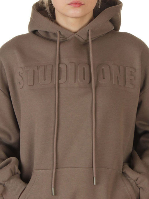 2811 KHAKI Худи унисекс женское (95% хлопок, 5% спандекс)