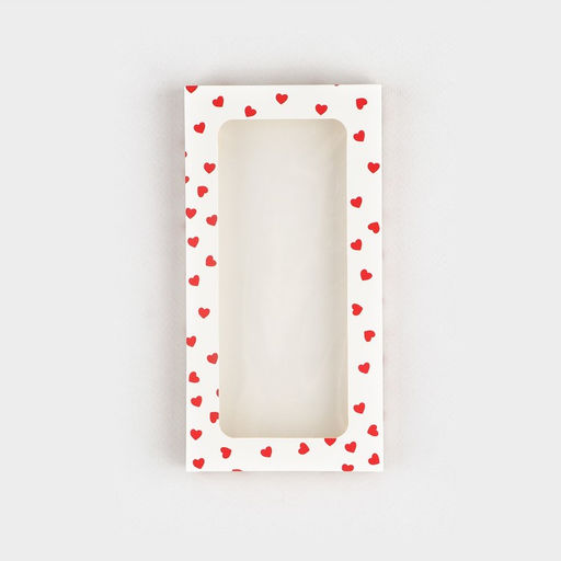 Цена за 5 шт. Коробка для шоколада «От всего сердца», с окном, 17.3 х 8.8 х 1.5 см