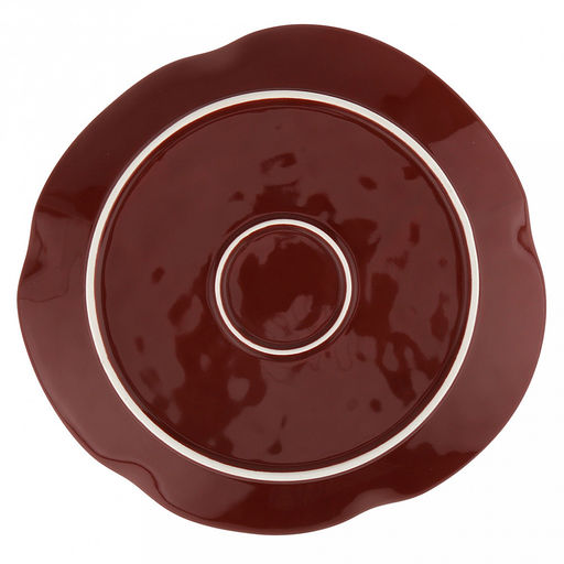 Роза Джульетта Тарелка мелкая фарфоровая 250х233х24мм, ассиметричная форма, терракотовый, в коробке (Китай) - Домашняя мода фото 5