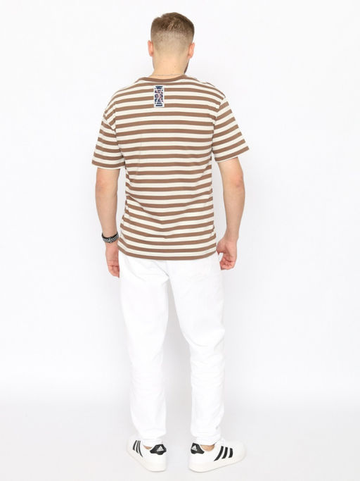 CRB wear/CWSM 60368-31 Футболка мужская,бежевый/Ex.Cherubino  фото 3
