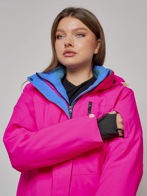 Горнолыжный костюм женский зимний розового цвета 005R - Chunmai фото 9