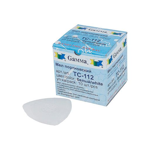 Gamma TC-112 Мел портновский восковой 10 шт белый