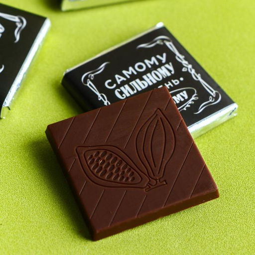 Шоколад молочный Мужик, открытка, 5 г х 4 шт. (18+) - Фабрика счастья фото 3