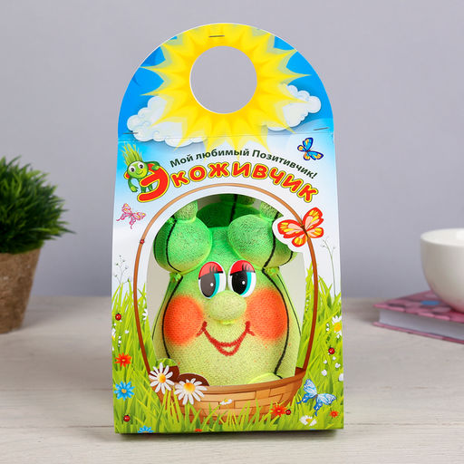 Набор для выращивания «ЭкоЖивчик. Кактус», фигурка растущая в подарочной упаковке