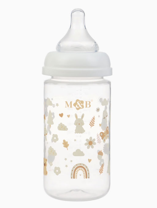 Бутылочка для кормления M&B, ШГ Ø50 мм, +3мес., 260 мл.