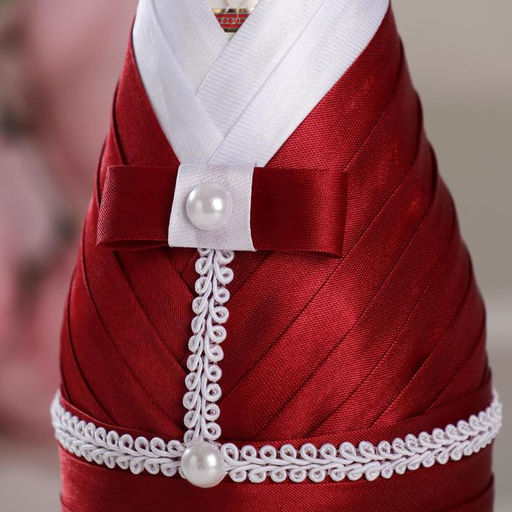 Украшение для шампанского Идиллия, марсала с белым - Simaland фото 2