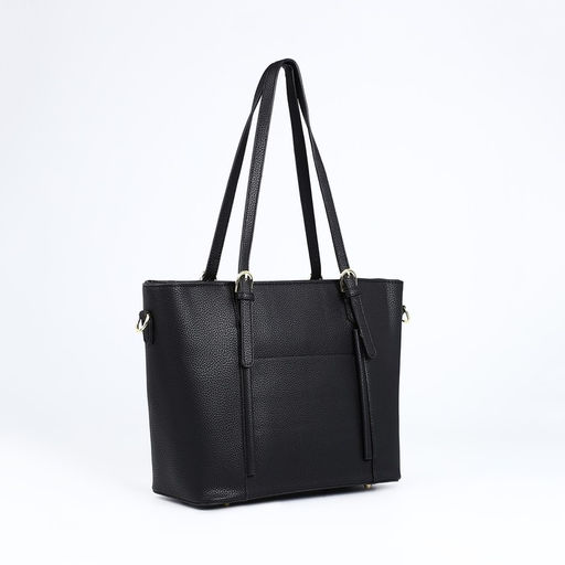 Сумка-шопер на молнии, цвет чёрный - Simaland фото 5