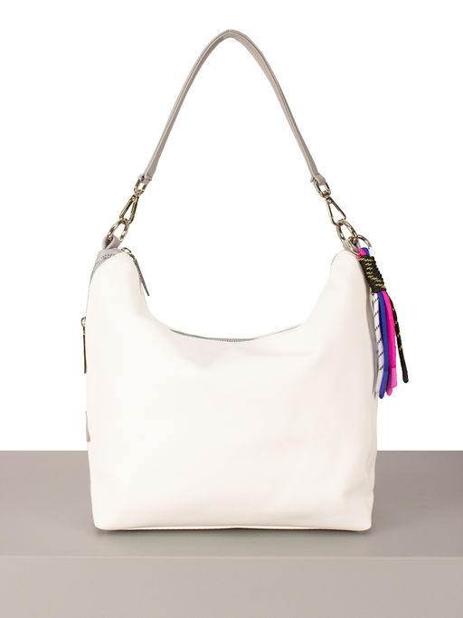 LACCOMA сумка Беатрис-Л815-белый/серый эко кожа хлопок