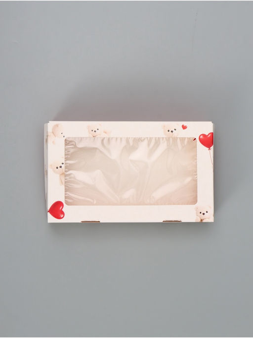 Цена за 5 шт. Коробка подарочная складная «С любовью», 20×12×4 см, с окном