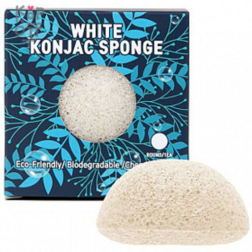 Trimay White Konjac Sponge, 1ea - Очищающий спонж конняку