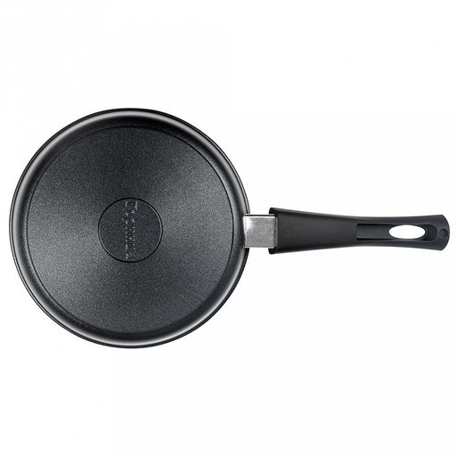 Сковорода с тефлоновым покрытием д22см "Классик", h5,5см, s0,38см, съемная ручка из термостойкого пластика, стеклянная крышка с пароотводом, подарочная упаковка (Россия)