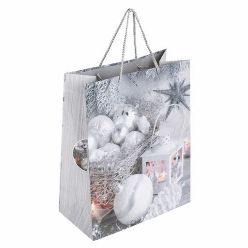 Пакет подарочный НАБОР 4 штуки, новогодний, 26x13x32 см, "Collection Large", ЗОЛОТАЯ СКАЗКА