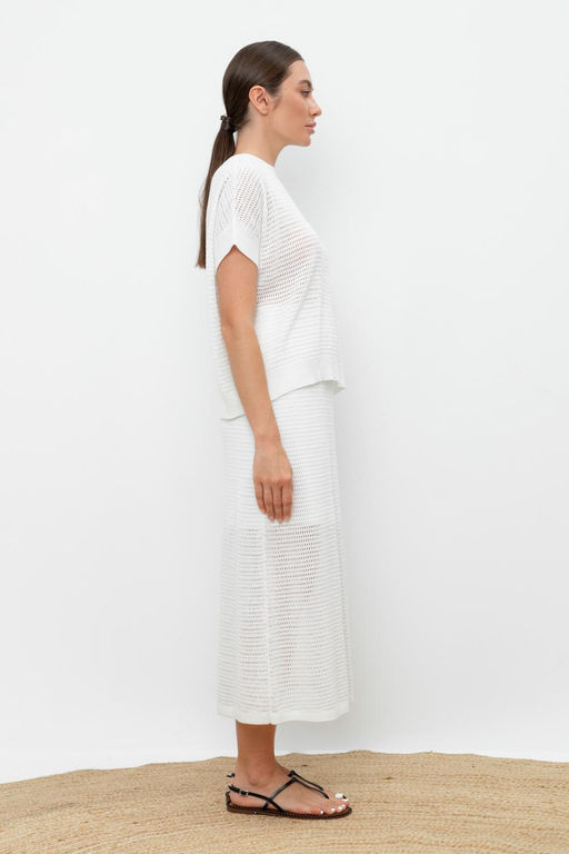 VERY NEAT _ ЕВ 733/молочный юбка жен  фото 2