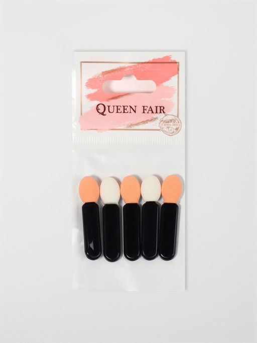 Набор аппликаторов для теней, 5 шт., 3.8 см, чёрный