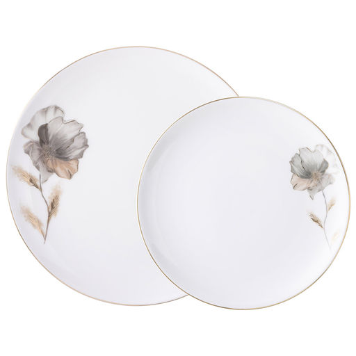 НАБОР ПОСУДЫ LEFARD INSPIRATION ЗОЛОТОЙ ЦВЕТОК НА 4 ПЕР. 12 ПР.  фото 2