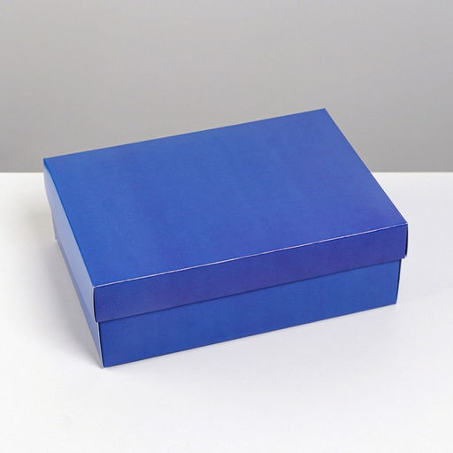 Цена за 2 шт. Коробка подарочная складная, упаковка, «Синяя», 21×15×7 см