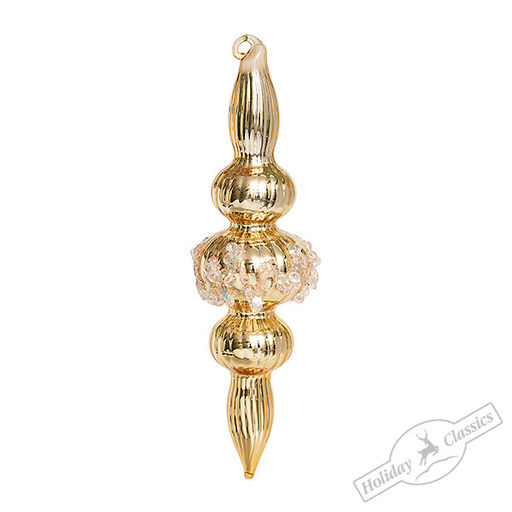 Украшение "Подвеска золотая" (стекло) 4х4х16 см