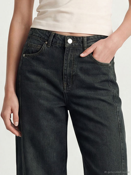 Wideleg Kad?n Jean Pantolon