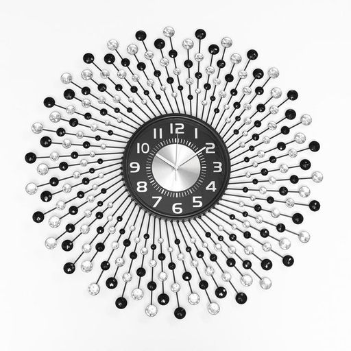 Часы настенные интерьерные «Аласса», серия: Ажур, бесшумные, плавный ход, d=68 см, циферблат d=22 см, от батарейки 1хАА