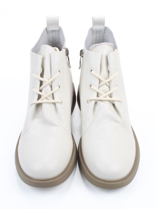 01-M43-19 LT. BEIGE Ботинки демисезонные женские (натуральная кожа)