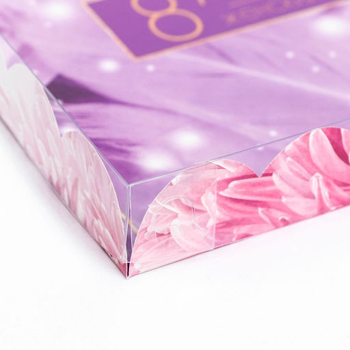 Цена за 5 шт. Коробка для печенья, «С 8 Марта» 21×21×3