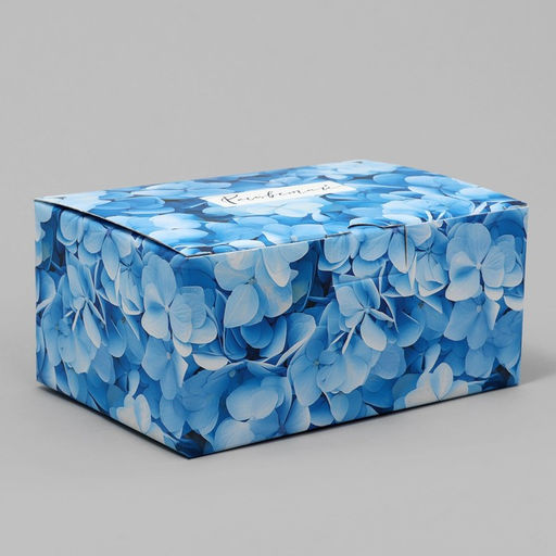 Коробка подарочная складная, упаковка, «Цветущая гортензия», 22×15×10 см