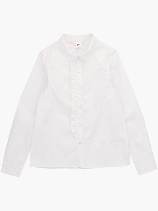 Рубашка для девочки в школу белая UD 6645 белый - Mini maxi фото 5
