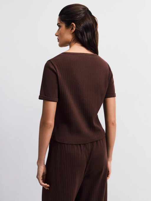 Домашняя блузка из ажурного хлопка ZR2603122807-20 / Zarina