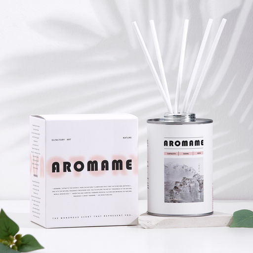 Набор диффузор ароматический Aromame, белый чай, 500 мл, круглая банка - Simaland фото 4