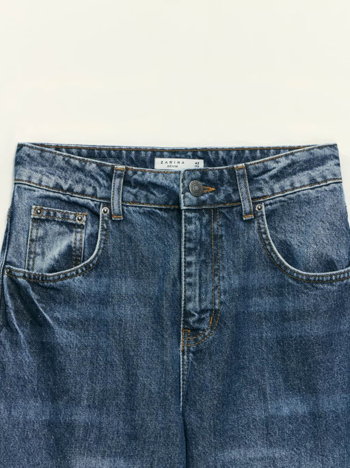 Джинсы wide-flare с высокой посадкой / Zarina фото 8