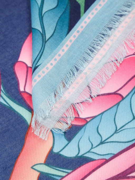 Платок жен. виск+шерсть 130х130 LG33-946-12 - Labbra фото 4