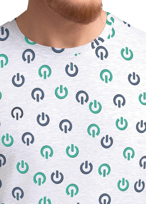 CLE MHP540813 Футболка муж. меланж св.серый - Clever wear фото 2