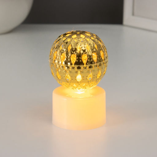 Фигурка светящаяся RISALUX « Шар капли», LED-ночник, 0.3 Вт, 3.5×3.5×6 см