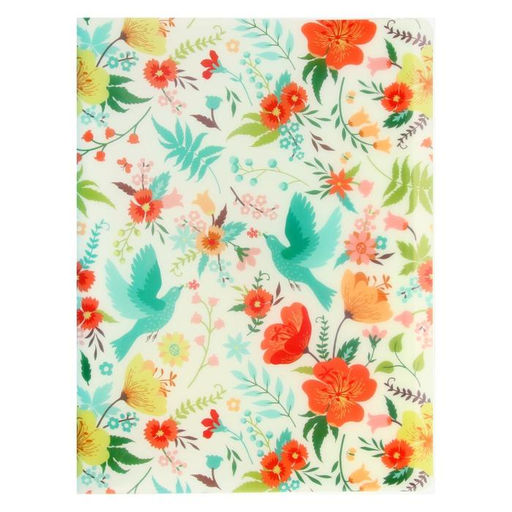 Папка с 30 вкладышами Calligrata Цветы А4, пластик, 400 мкм, МИКС  фото 10