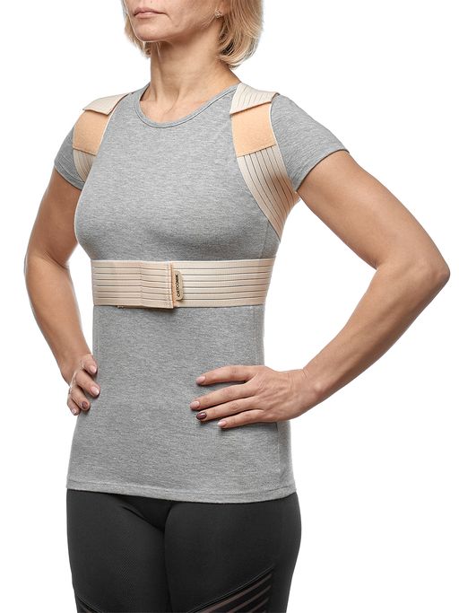 Корректор осанки корсет ортопедический реклинирующий полужёсткий ORTONIK ПР-412