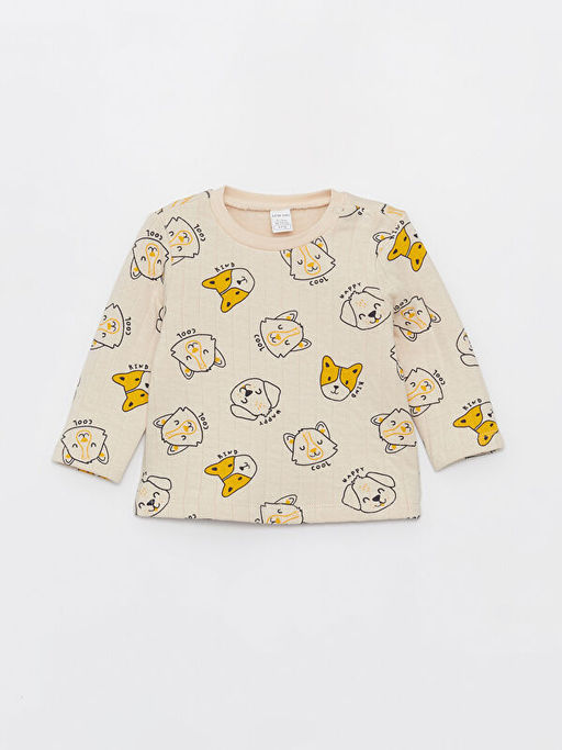 Bisiklet Yaka Uzun Kollu Desenli Erkek Bebek Pijama Tak?m? - Waikiki фото 2