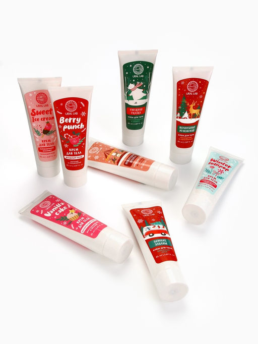 Крем для рук и тела «Новогодние истории», интенсивное питание, аромат: зимняя пряность, 85 мл, URAL LAB