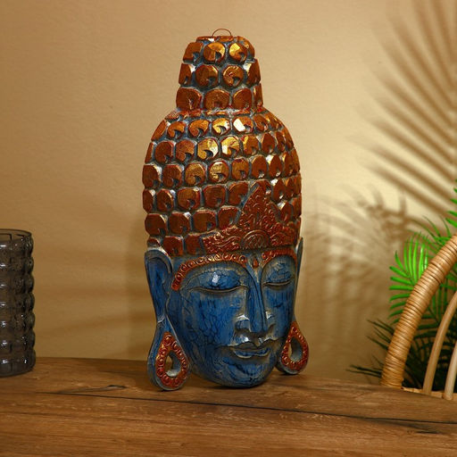 Сувенир «Голова Будды», 50 см, дерево албезия