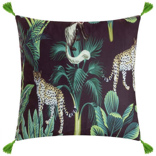Наволочка декоративная с кисточками Этель Хищники, 43х43 см  фото 3